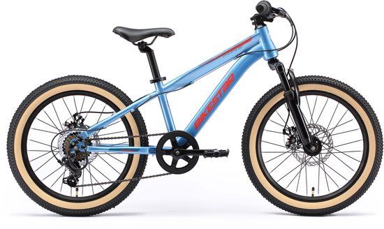 Bikestar kinderfiets MTB Staal 7speed 20inch blauw