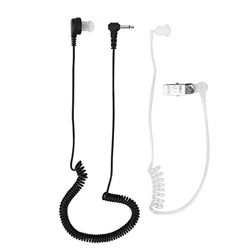 VBESTLIFE 3,5 mm bedrade hoofdtelefoon, mono hoofdtelefoon oordopjes Anti-straling monitoring headset voor compatibel met IOS / compatibel met IOS Nano / MP3 / mobiel en andere apparaten met audiopoort 3