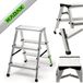 KADAX Échelle escabeau aluminium 3 marches