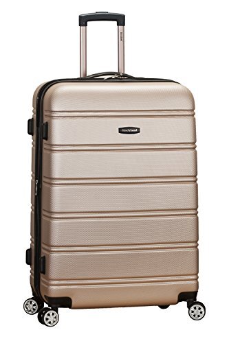 Rockland Abs 28" uitbreidbare Spinner bagage, Champagne (beige) - F1603-CHAMPAGNE