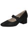Caprice Escarpins en cuir pour femme Noir (Black Suede), 41
