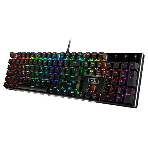 Redragon K556 - Mechanisch Gaming Toetsenbord - Bruine Schakelaar - RGB - Amerikaans