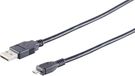 3x 1aTTack.de 3x USB-A adapterkabels, Micro-B, 2.0, zwart, 1m