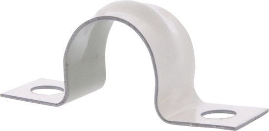 Zadel voor installatiebuis 16 mm - wit - 500 stuks