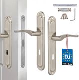 Merkloos / Sans marque KOTARBAU Klassieke Deurbeslagset - Langschild - 72 mm - Satin Finish