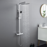 Colonne de douche carrée set de douche avec mitigeur thermostatique design moderne