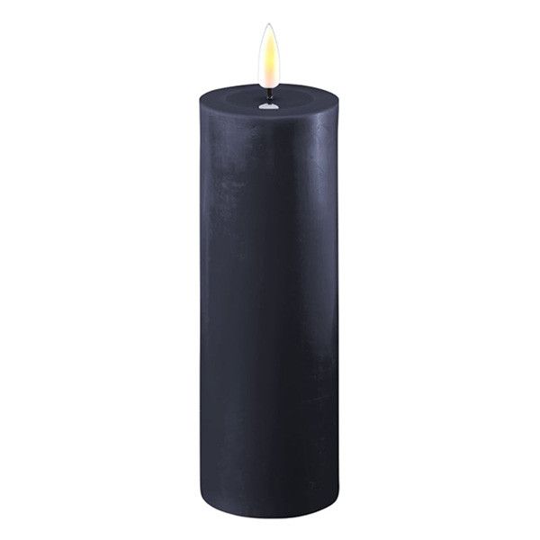 LED Candle 5 x 15 cm | Royal Blue | 3D Flame | Deluxe HomeArt