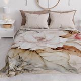 PETTI Artigiani Italiani - Sprei voor eenpersoonsbed, lente, zomer, lichte deken, eenpersoonsbed, sprei, vintage bloem, 100% Made in Italy