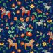 Arvidssons Textil Tissu Leksand bleu