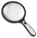 Icecat Loupe avec grossissement 30x et 4 lampes LED, avec une lentille de 12,5 cm, pour seniors et enfants