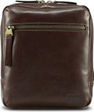 JOST Leren Schoudertas Skagen Crossbody Bag Redbrown Donkerbruin