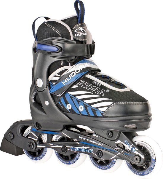 Hudora Inlineskate Leon Skeelers Blauw - Zwart maat 37-40