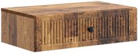 vidaXL Wandmontage Zijtafel Oud hout 59 x 34,5 x 17 cm
