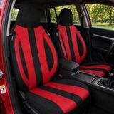 Bremer Sitzbezüge Autostoelhoezen voor Opel Corsa BJ vanaf 2019 – Stoelhoezen voor bestuurder en passagier in Zwart/Rood