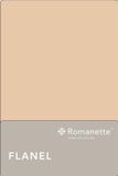Romanette Flanellen Laken - Zand - 2-persoons (200x260 cm)