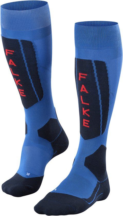 FALKE SK5 Warm Dun Wol Functioneel Materiaal Skisokken Heren Blauw - Maat 39-41