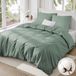Green Cotton Ensemble de literie 155x220 cm avec taie d'oreiller