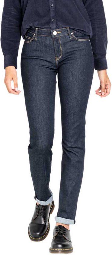 Lee Marion Straight Jeans Blauw - Dames - Maat 36/33
