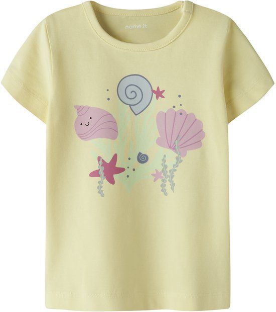 NAME IT NBFFITRUZ SS TOP BOX Baby T-shirt Lemonade 56