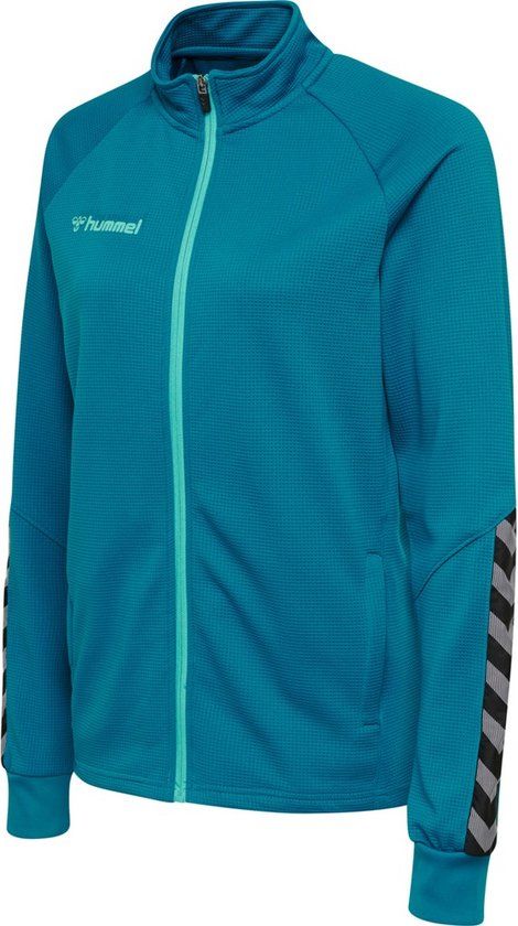 Hummel Authentic Jas Vrouw - Blauw - Maat XL - Katoen - Lange Mouw - 2023