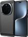 Techsuit Hoesje geschikt voor HONOR Magic7 Pro - Carbon Silicone Back Cover - Zwart