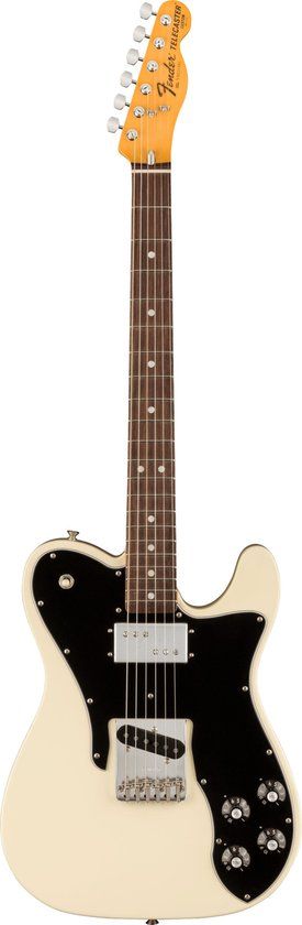 Fender American Vintage II 1977 Telecaster Custom RW Olympic White - Elektrische gitaar