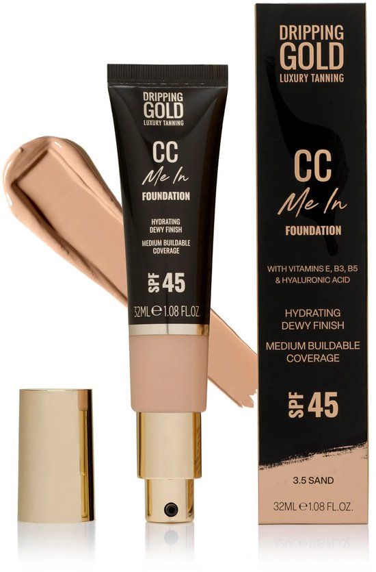 Sosu Dripping Gold CC Me In Foundation 035 Sand - 32ml - SPF45 - Vegan