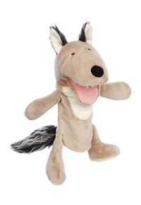 sigikid 43048 Handmatige speelpop, beige/wolf, eenheidsmaat