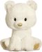 Aurora Pluche knuffeldier ijsbeer - wit - 20 cm - pooldieren thema