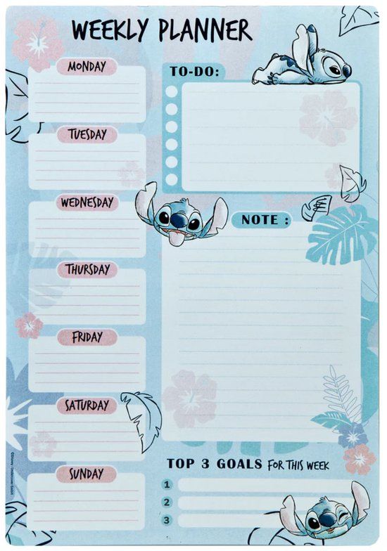 Lilo & Stitch Weekplanner