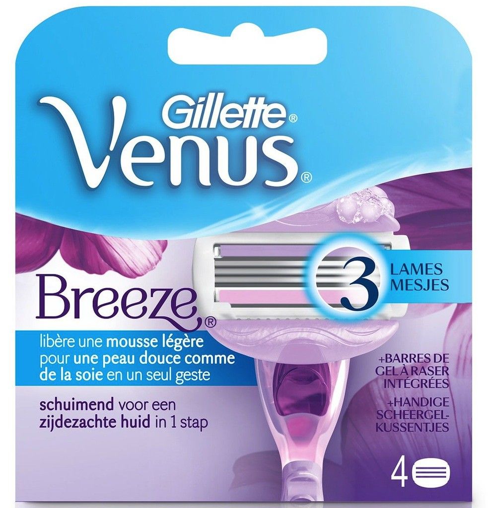 Gillette Breeze Scheermesjes - 4 stuks