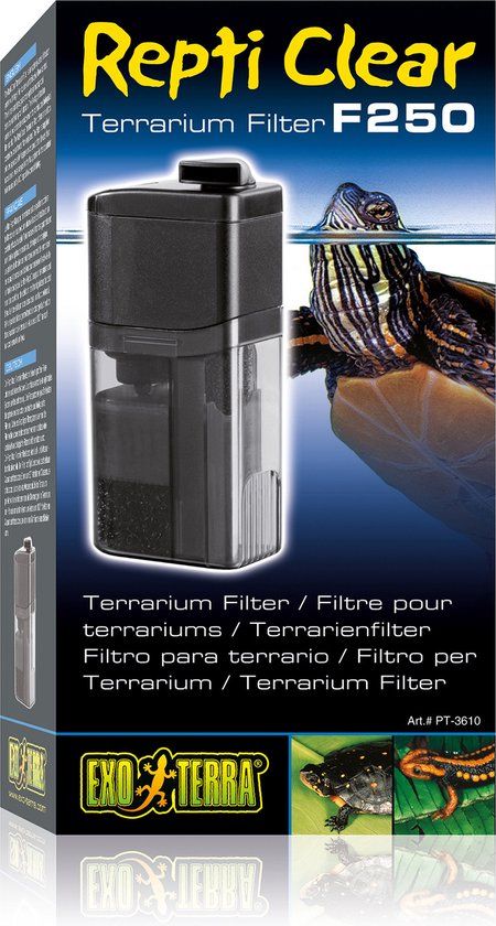 Exo Terra Repti Clear F250 - Terrarium Filter - Zwart