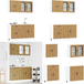 Kalmar Ensemble D'Armoires De Cuisine 4 Pcs Bois D'Ingénierie