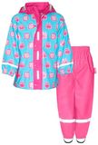 Playshoes Regen-Set Regenbroek Regenpak, uilmaat, 98 (2 stuks) uniseks kinderen, Uil maat, 98 cm
