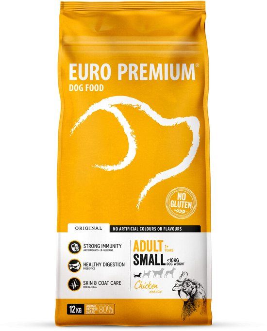 Euro-Premium Adult Small Kip - Rijst 12 kg