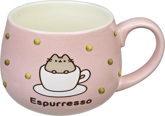 4KidsOnly Pusheen "Espurresso" Koffiemok - Theemok - Roze - 300ml