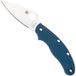 Spyderco UK Penknife CPM SPY27 C94GPCBL Cobalt Blue G10, zakmes