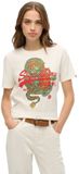 Superdry - Tokyo T-shirt met vintage logo en relaxte pasvorm - Dames - T-shirts