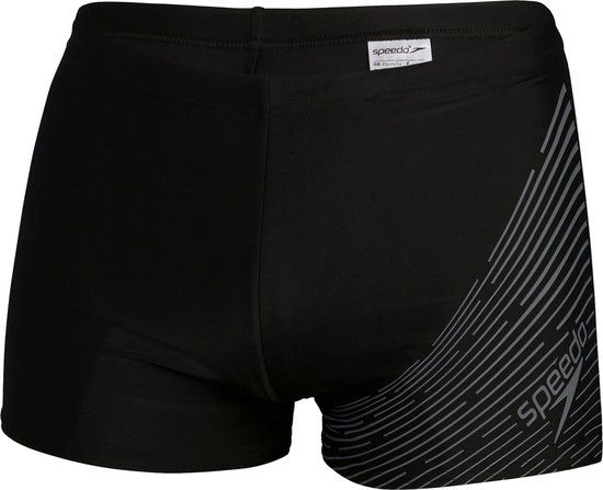 Speedo Medley Logo Aquashort Heren Sportzwembroek - Zwart/Grijs