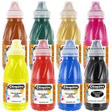 Cléopâtre Set van 7 tekeningen, 1 Chinese inkt, 8 kleuren, fles, meerkleurig, formaat 250 ml