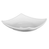 Vierkante Holst Porzellan YoYo Osaka bord vierkant gebogen 14 cm wit