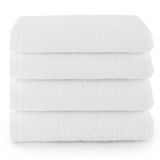 Top Towel Gezichts- / bidetdoeken (4 stuks): zachte en absorberende badhanddoeken - 100% katoen, 400 g/m², pluisvrij