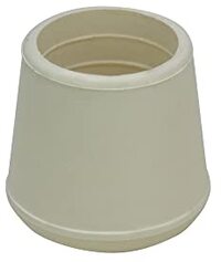 Shepherd Hardware 8743E Stoelbeenpunten - 1-1/4 inch - Rubber - Wit - 24 stuks