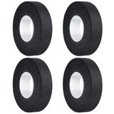 AiQInu Isolatietape, zwart, 4 rollen (19 mm x 15 m), industrieel plakband, robuust en zelfklevend, ideaal voor doe-het-zelvers, elektriciteit, auto-industrie