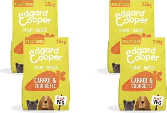 Edgard & Cooper Plantbased Adult Wortel & Courgette - Hondenvoer - 10 kg - Graanvrij