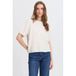 ICHI IHKAMARA SS Dames Trui Korte Mouw Acryl Polyester Wol S Cloud Dancer