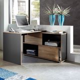 Germania Slider Bureau Antraciet/Sonoma Eiken