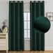 Set de 2 rideaux occultants thermiques vert