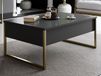 Mobistoxx LUXANA Table basse 90 cm anthracite/doré