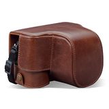 MegaGear MG1953 Ever Ready Echt Lederen Camera Tas Compatibel met Sony Alpha 7C - Bruin